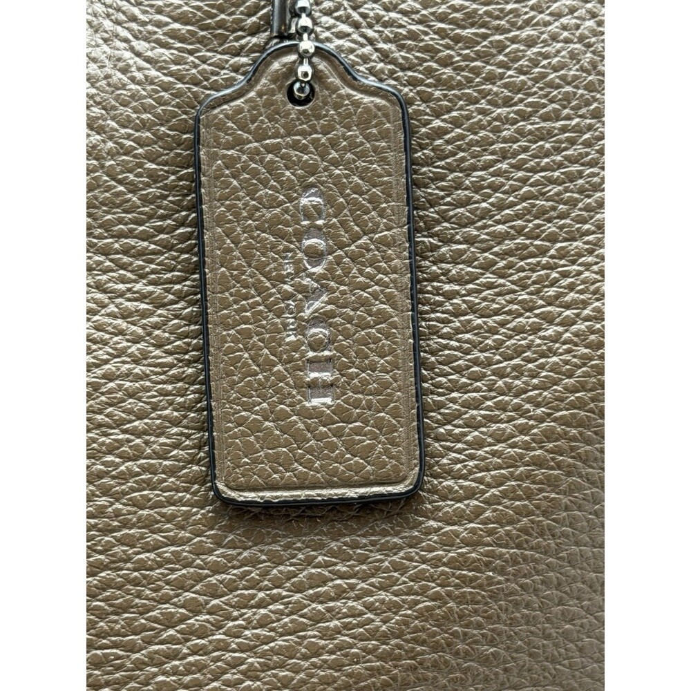 Coach Mercer Satchel Tote Bag Pebbled Leather Brown Shoulder Crossbody Purse - Picture 6 of 16